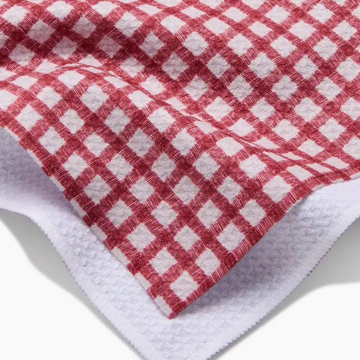 Fireside Plaid Red Tea Towel