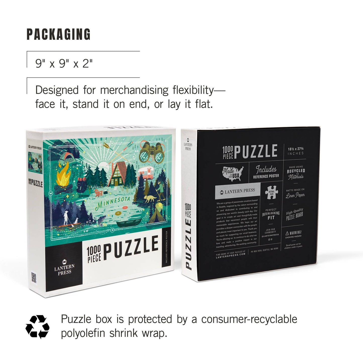 1000 PIECE PUZZLE Minnesota, Lake Life Series, Lake Life