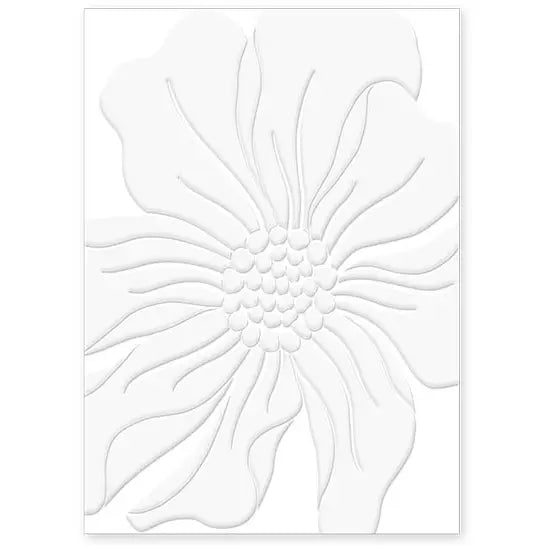 Embossed Card-Large Floral
