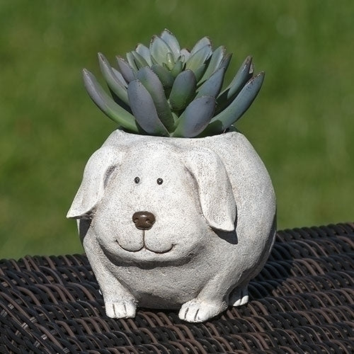 Mini Dog Pudgy Planter