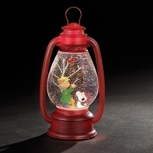 Snoopy Swirl Lantern Snow Globe