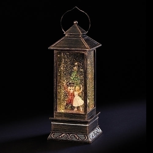 10.75"H LIGHTED SWIRL LANTERN NUTCRACKER