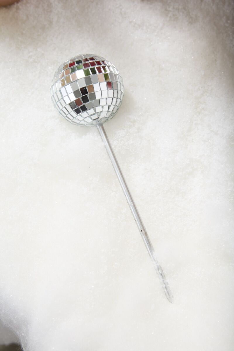 Disco Ball Plant Stake
