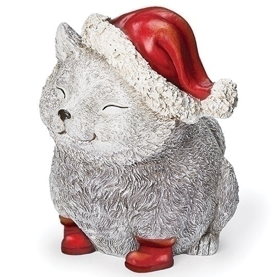 Pudgy Kitty with Santa Hat and Boots