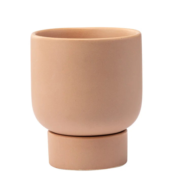 tan planter pot Tan Planter w/ Saucer