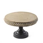 Bead Trim Round Wooden Riser