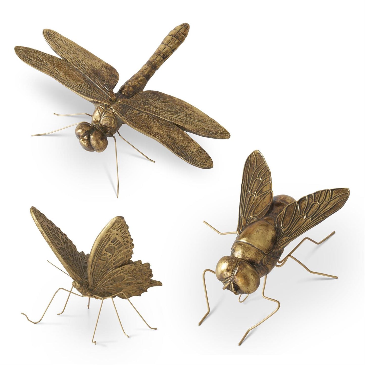Gold Resin Insect
