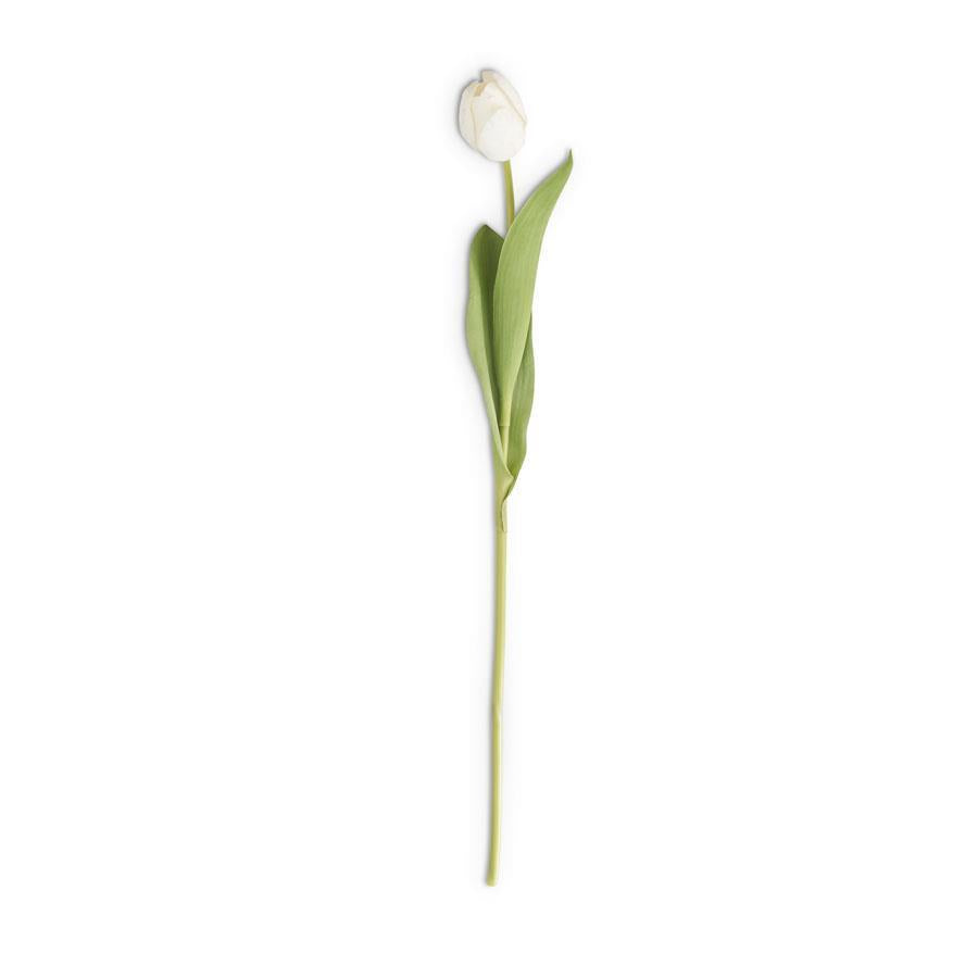 White Silk Real-Touch Single Stem Tulip