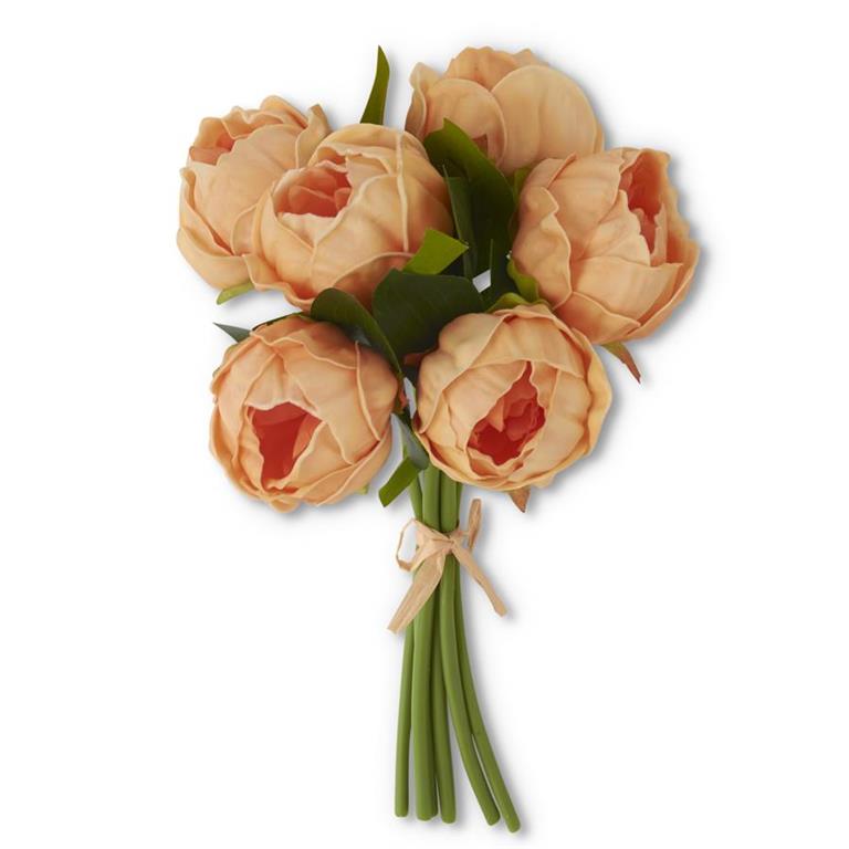 Real Touch Peony Bundle in Peach