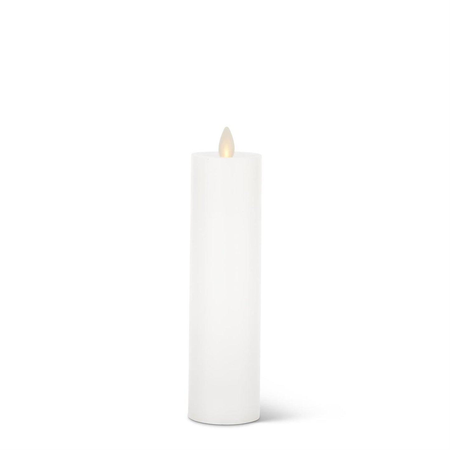 White Wax Luminara Slim Indoor Pillar Candle