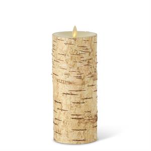 Birch Bark Wax Indoor Pillar Luminara Candles