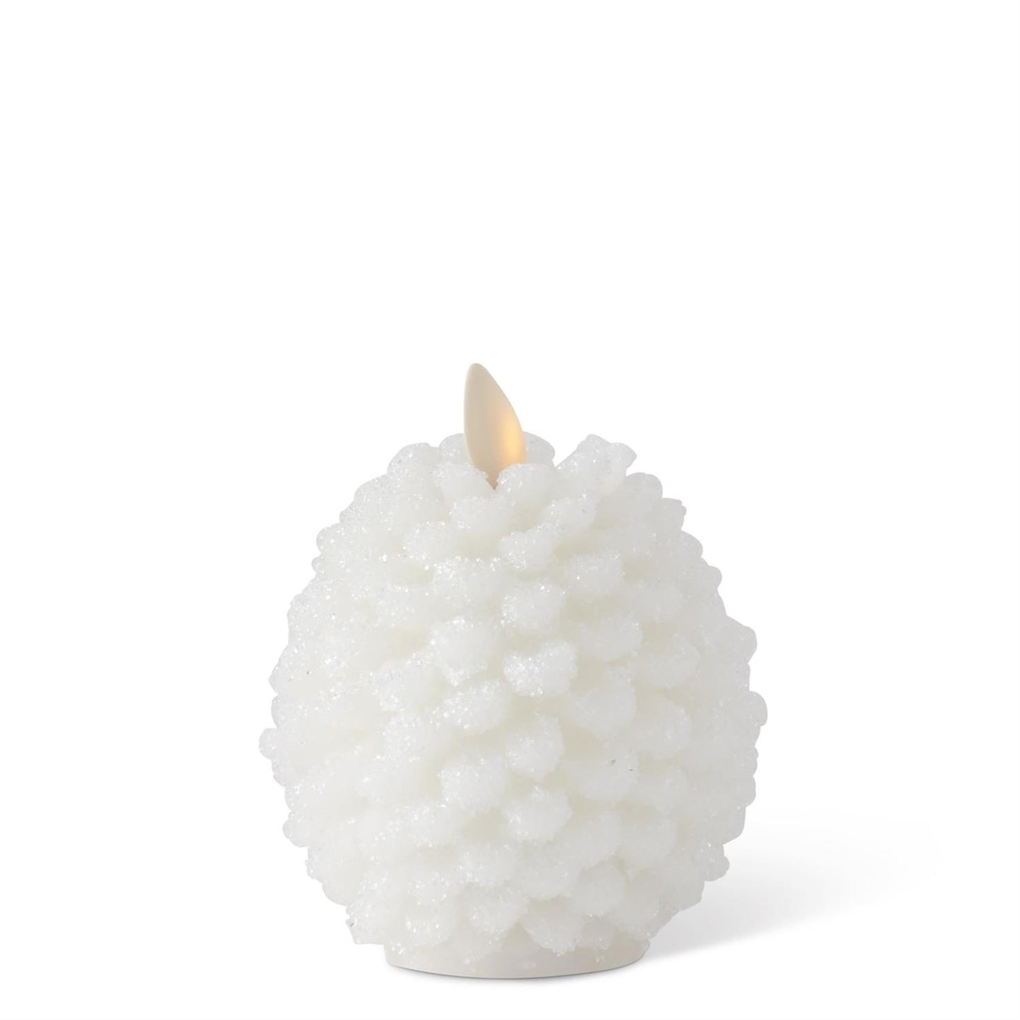 Snowy Pinecone Indoor Luminara Candle