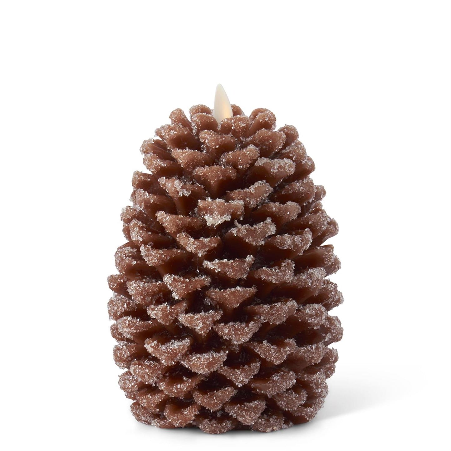 Snowy Pinecone Indoor Luminara Candle