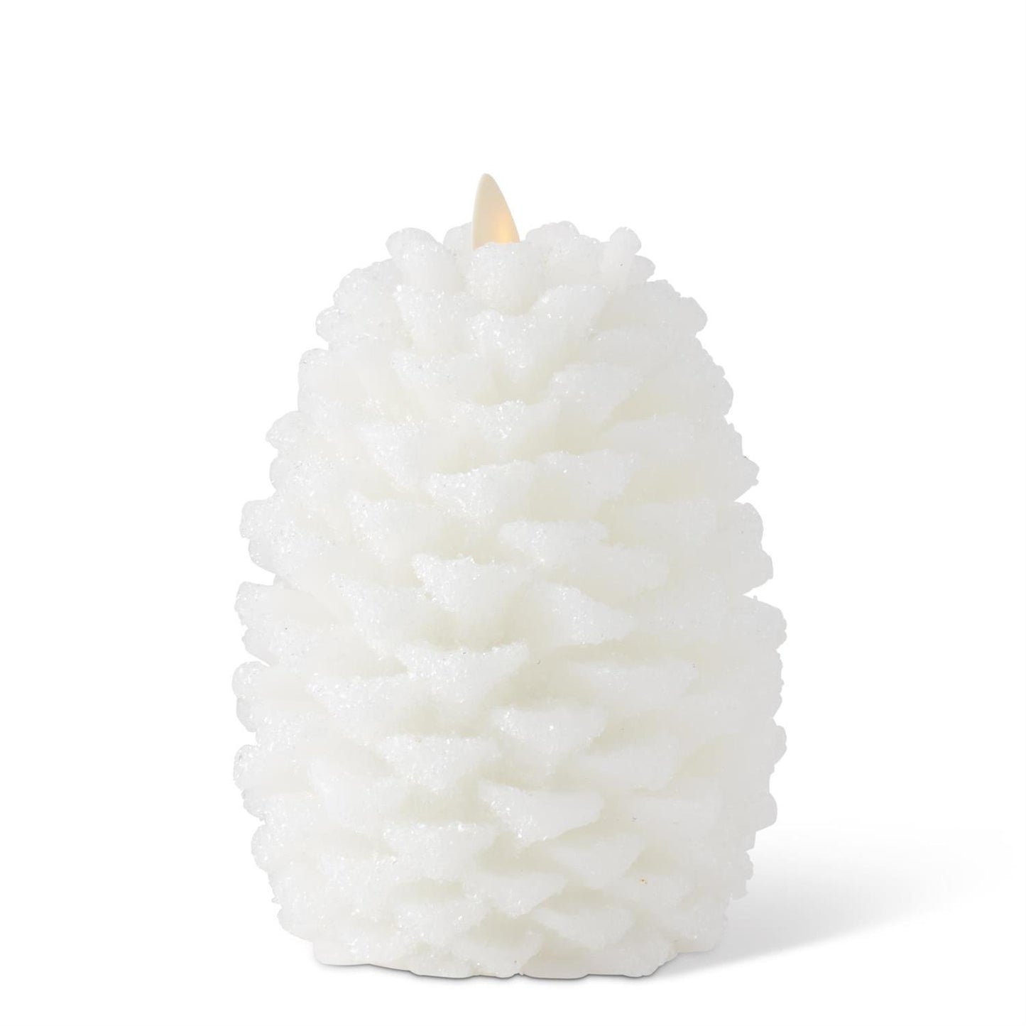 Snowy Pinecone Indoor Luminara Candle