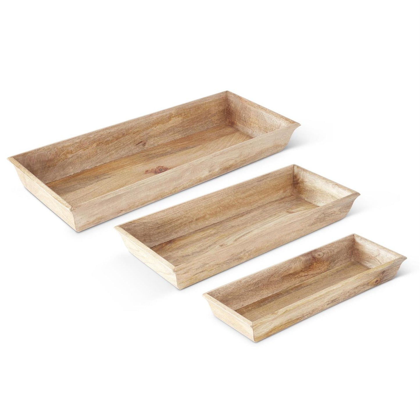 Rectangular Wood Nesting Tray