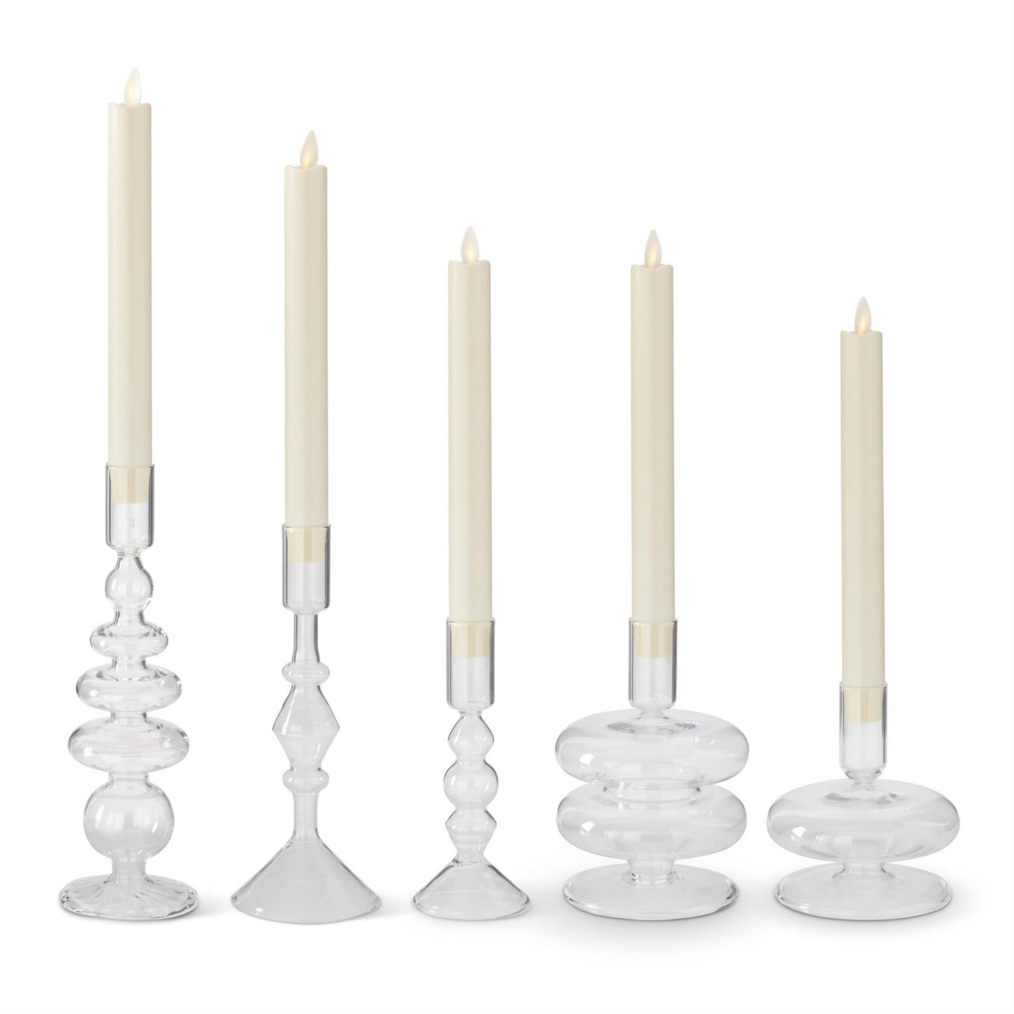 Handmade Glass Taper Candleholder