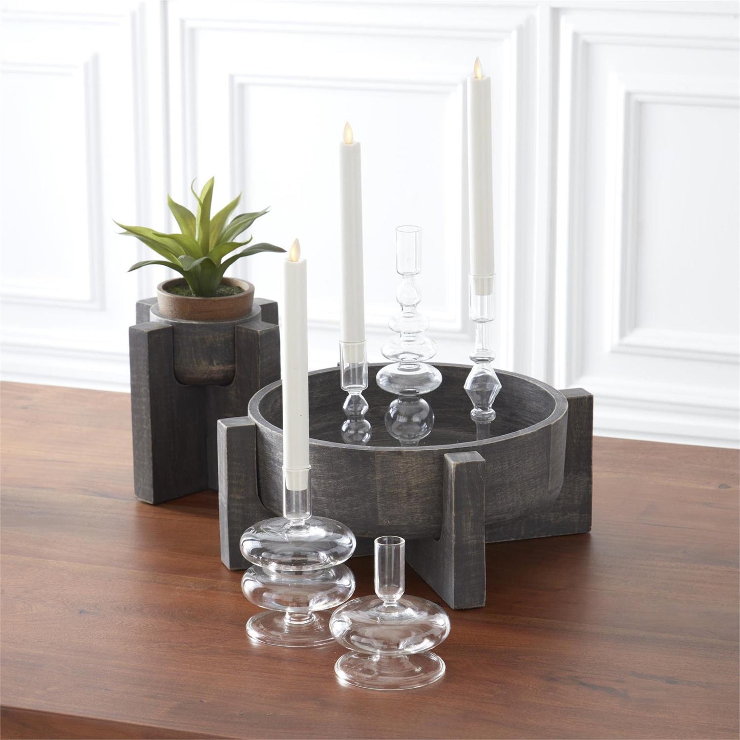 Handmade Glass Taper Candleholder