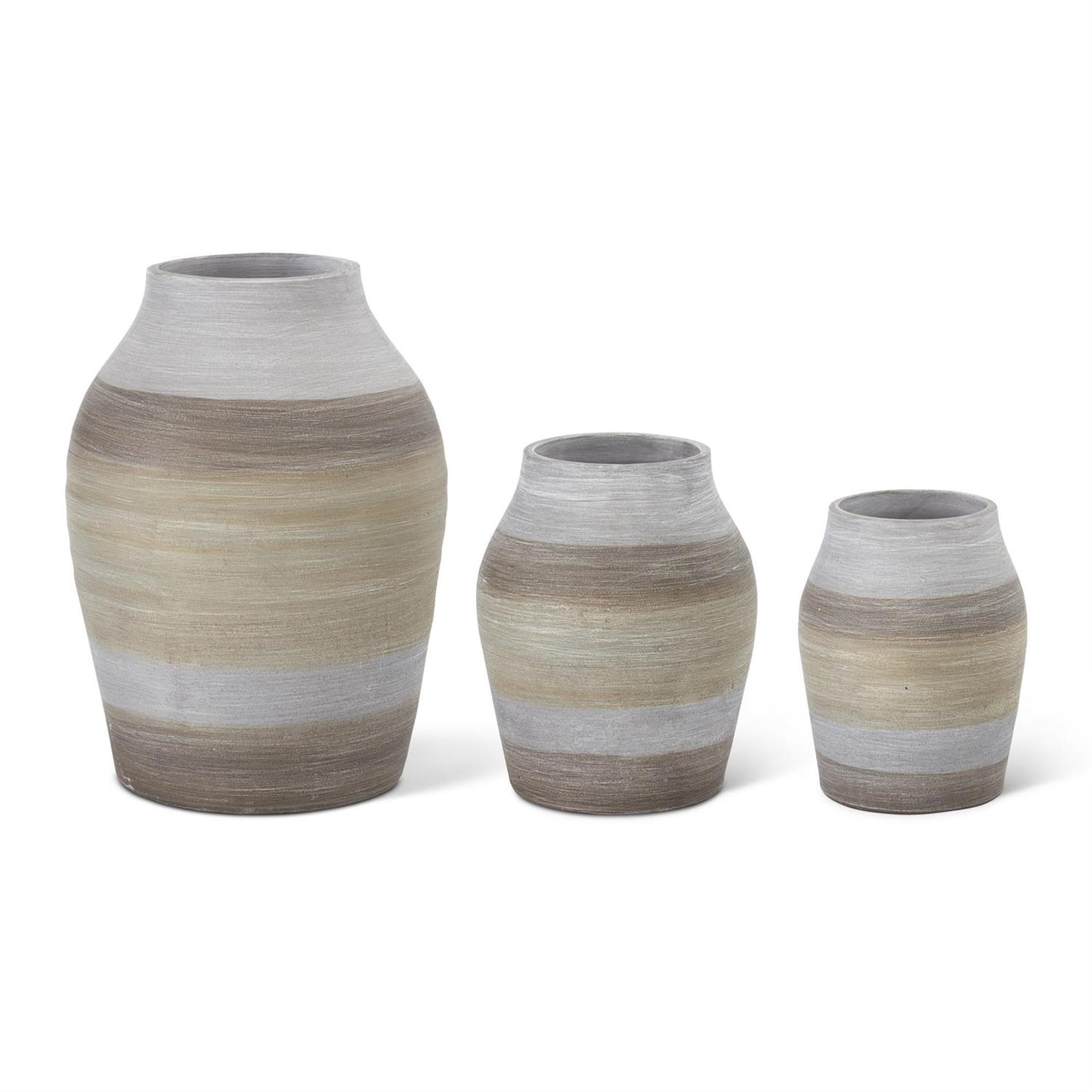 Striped Terracotta Vase