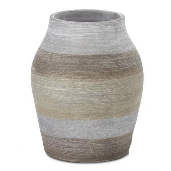 Striped Terracotta Vase