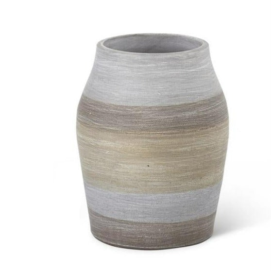 Striped Terracotta Vase