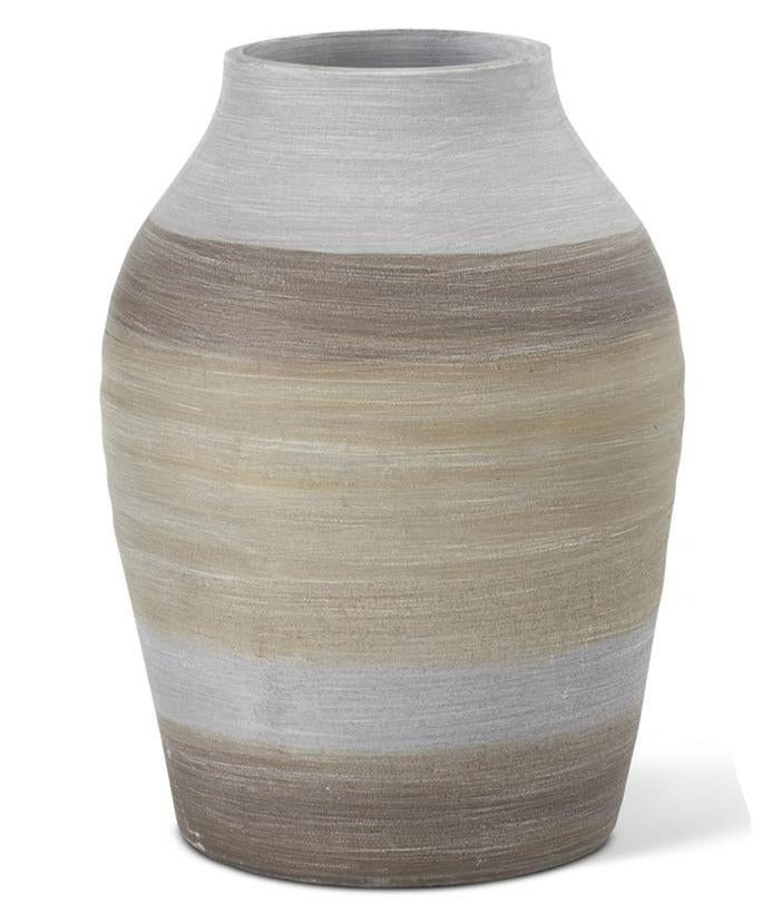 Striped Terracotta Vase