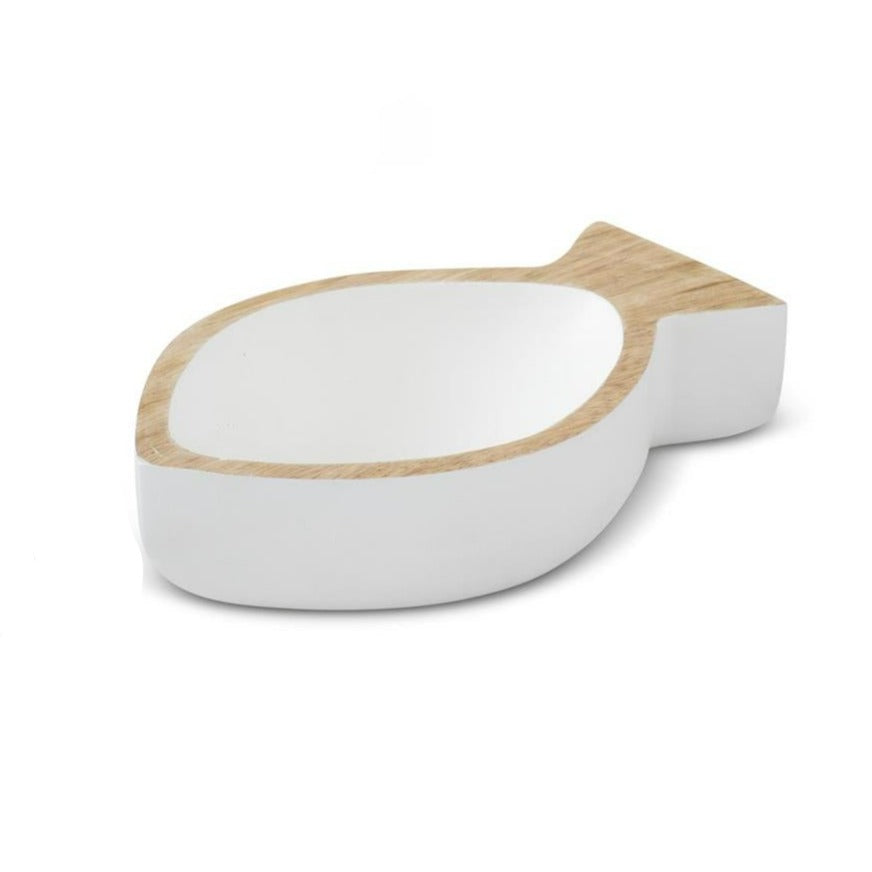 Carved Wood Fish Tray