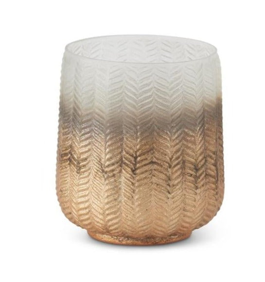 Chevron Embossed Ombre Votive