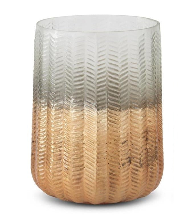 Chevron Embossed Ombre Votive