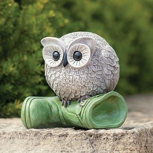 Pudgy Pal Owl on Boot Statue