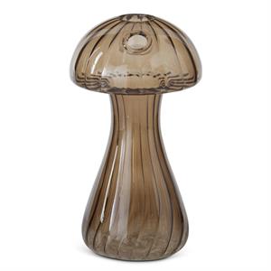 Brown Glass Mushroom Budvase