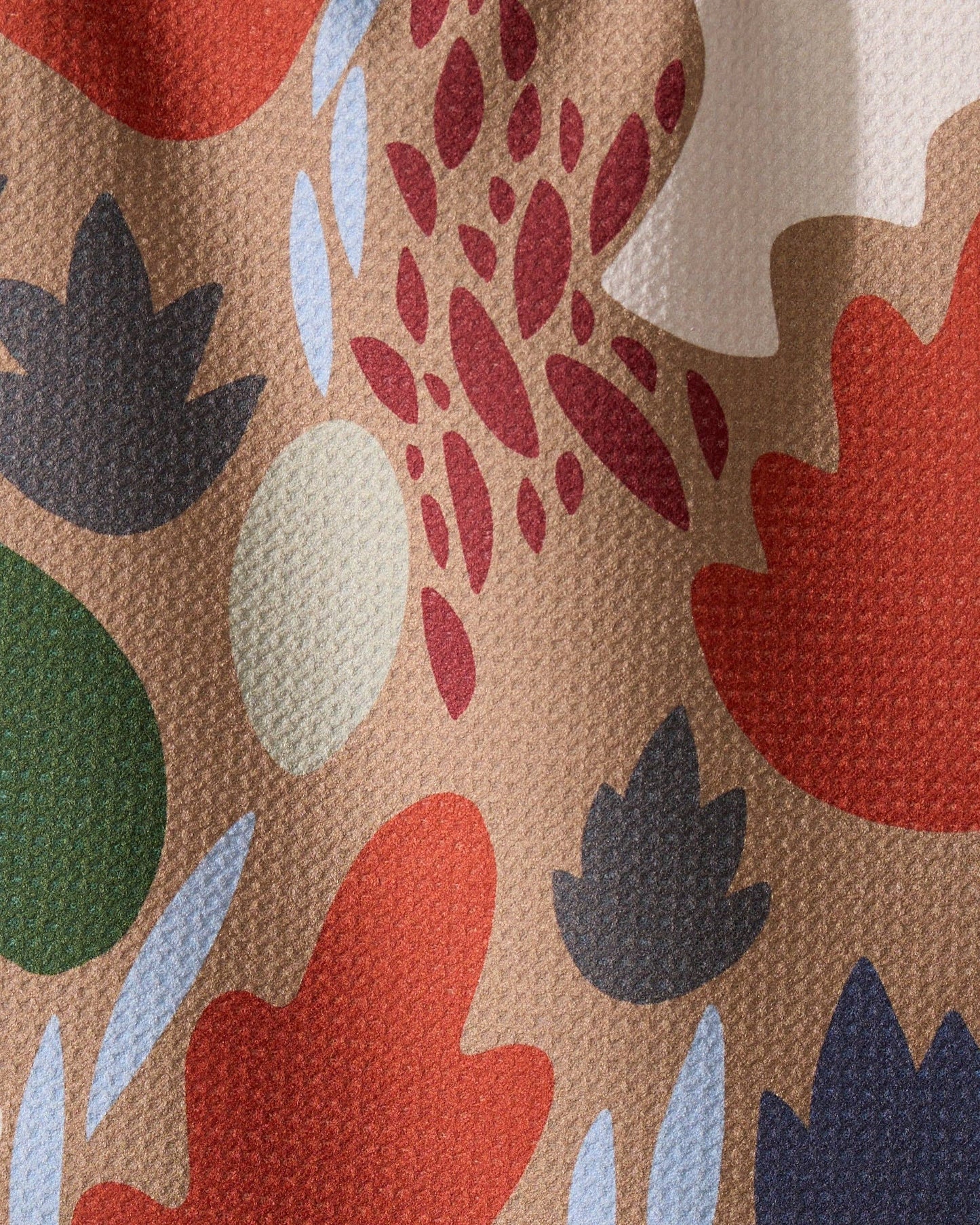 Cut Paper Leaves Mocha Bar Towel