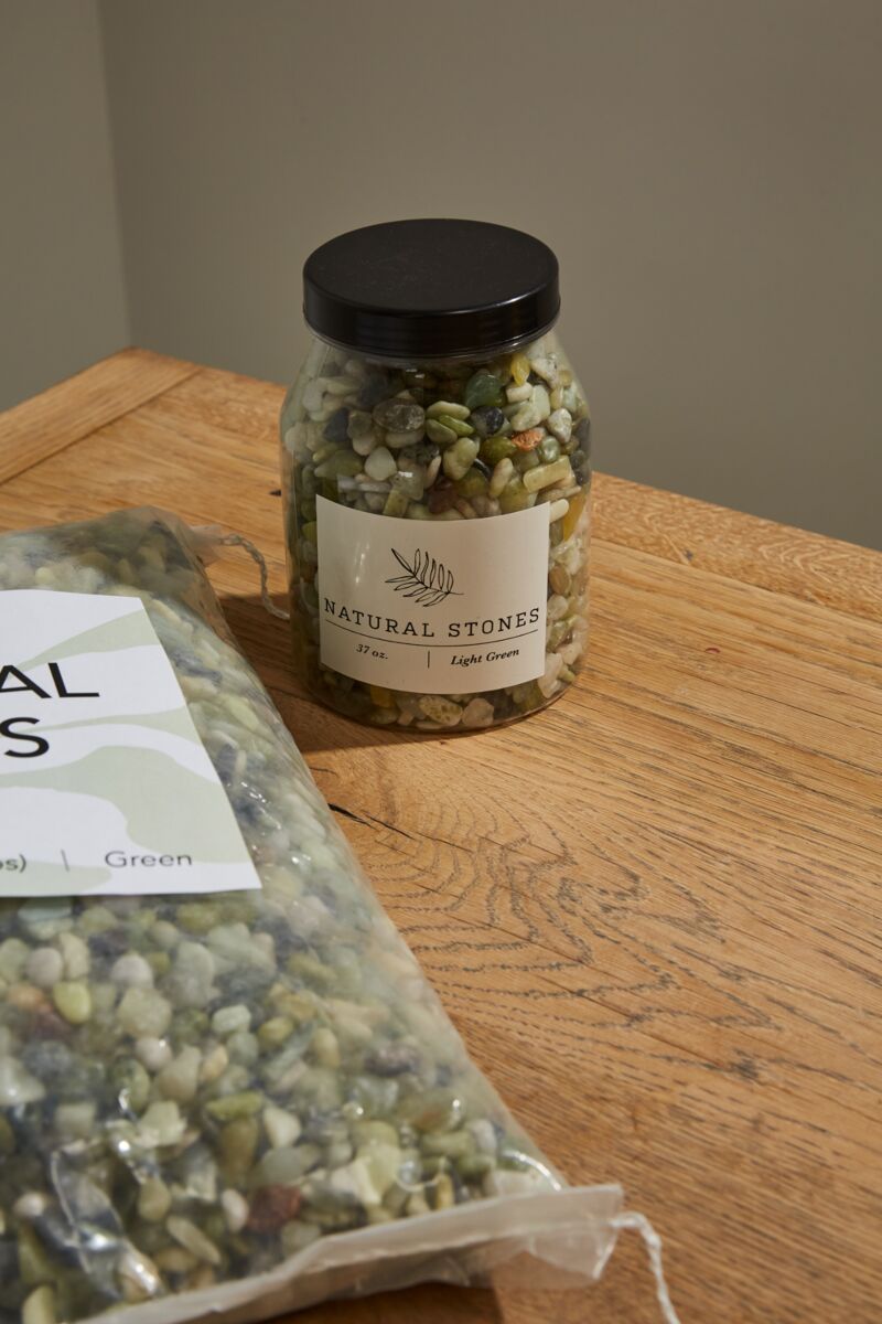Natural Stones in Light Green