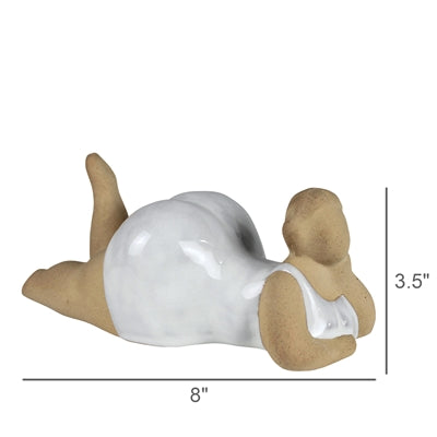 Laying Sunbathing Lady