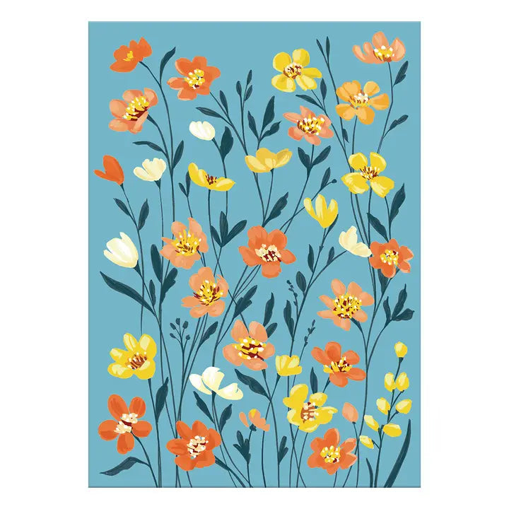 Greeting Card Blank Floral
