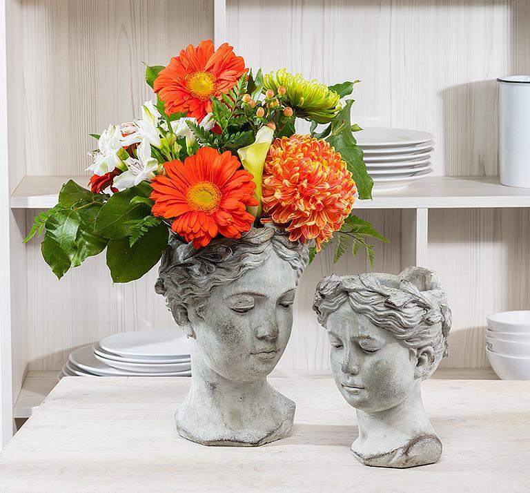 Woman Head Planter Large