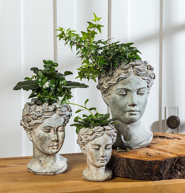 Woman Head Planter Large