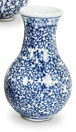 Small Blue & White Bud Vase