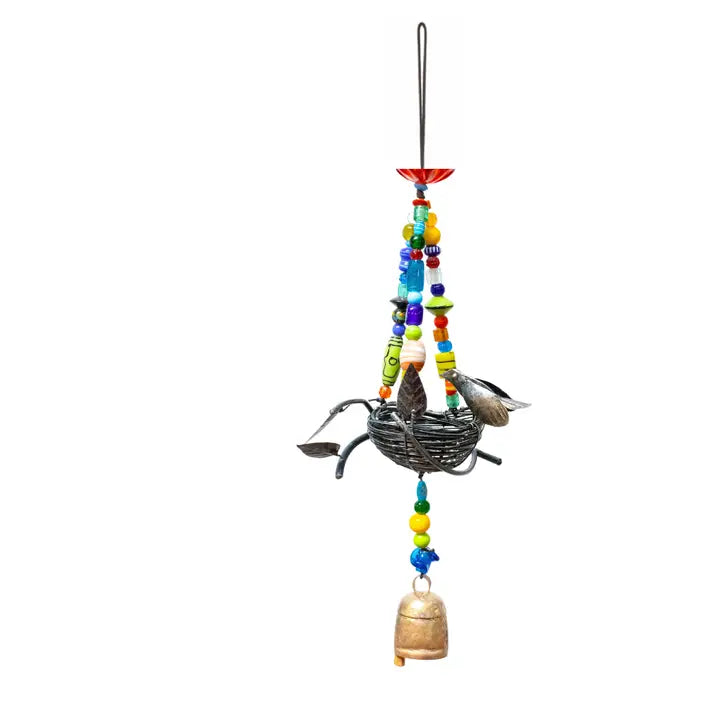 Home Sweet Home!/ Iron Birdnest/Beads & Bell