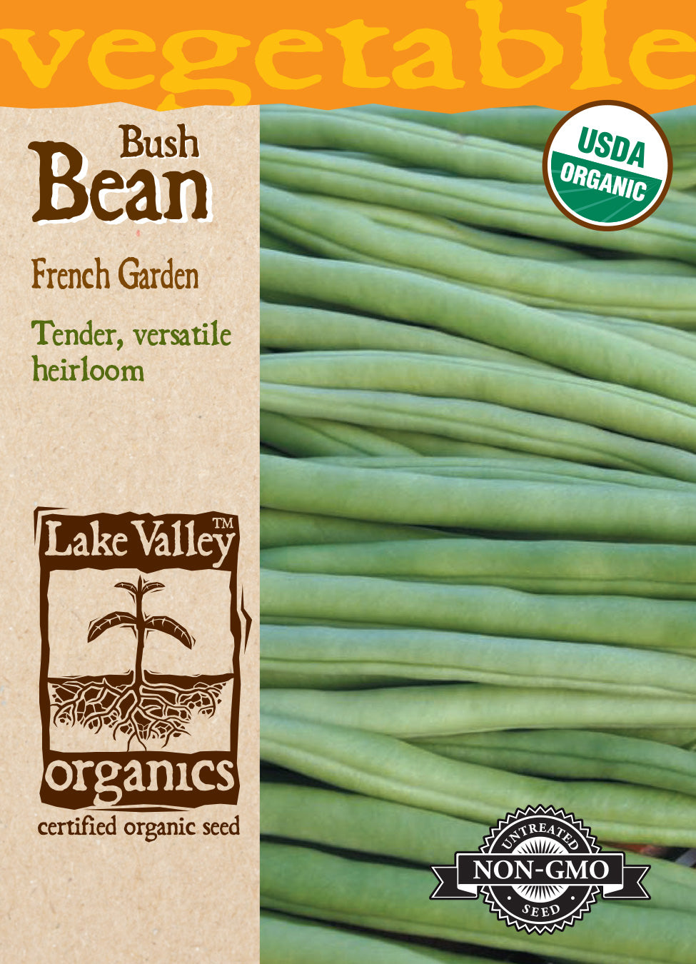 Organic Bean Bush French Garden Seeds