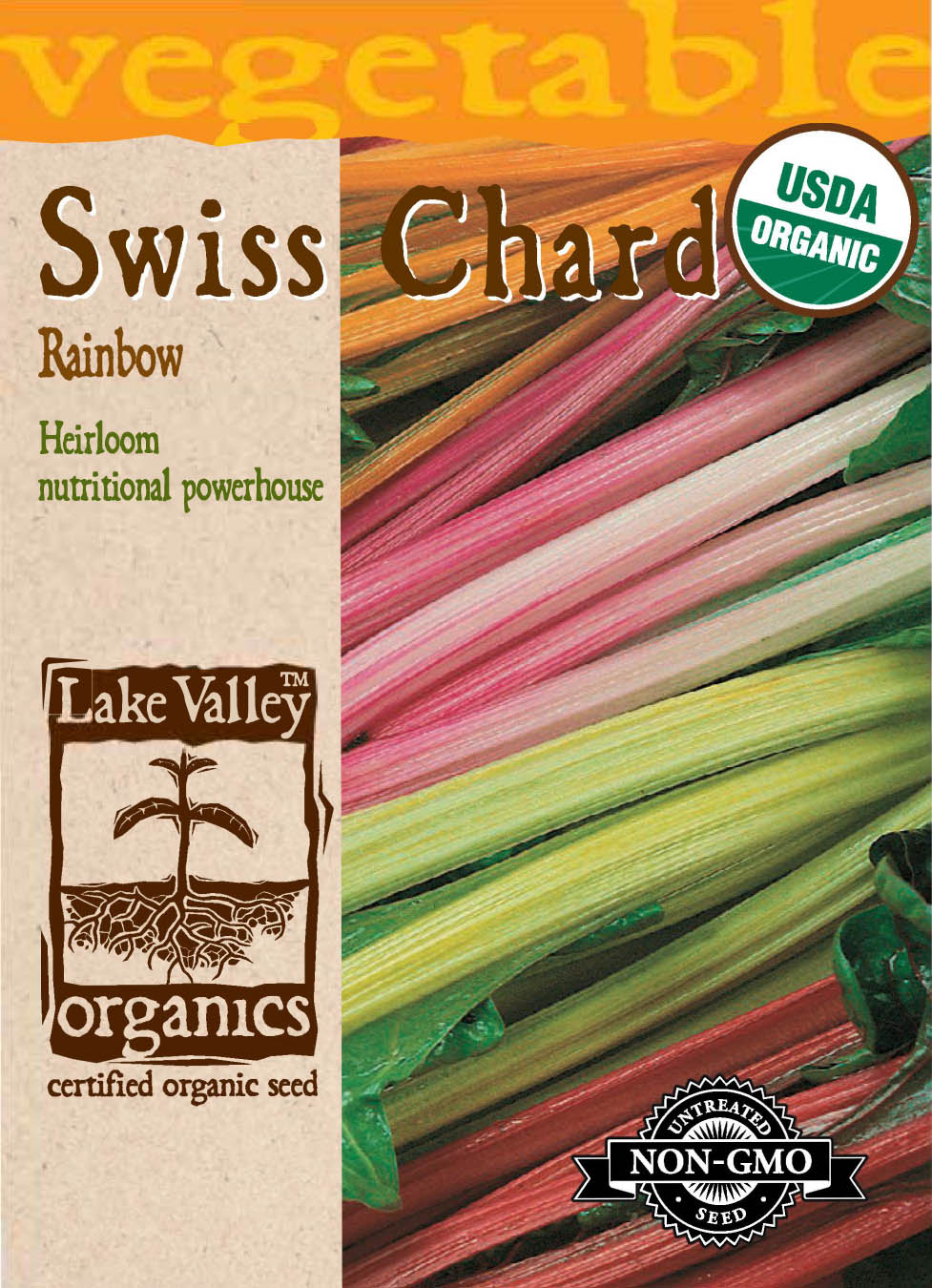 Organic Swiss Chard Rainbow Seeds