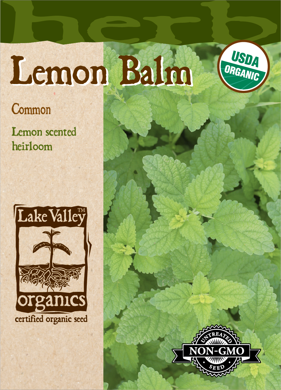 Organic Lemon Balm Common Seeds