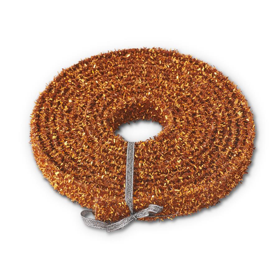 Orange Tinsel Ribbon