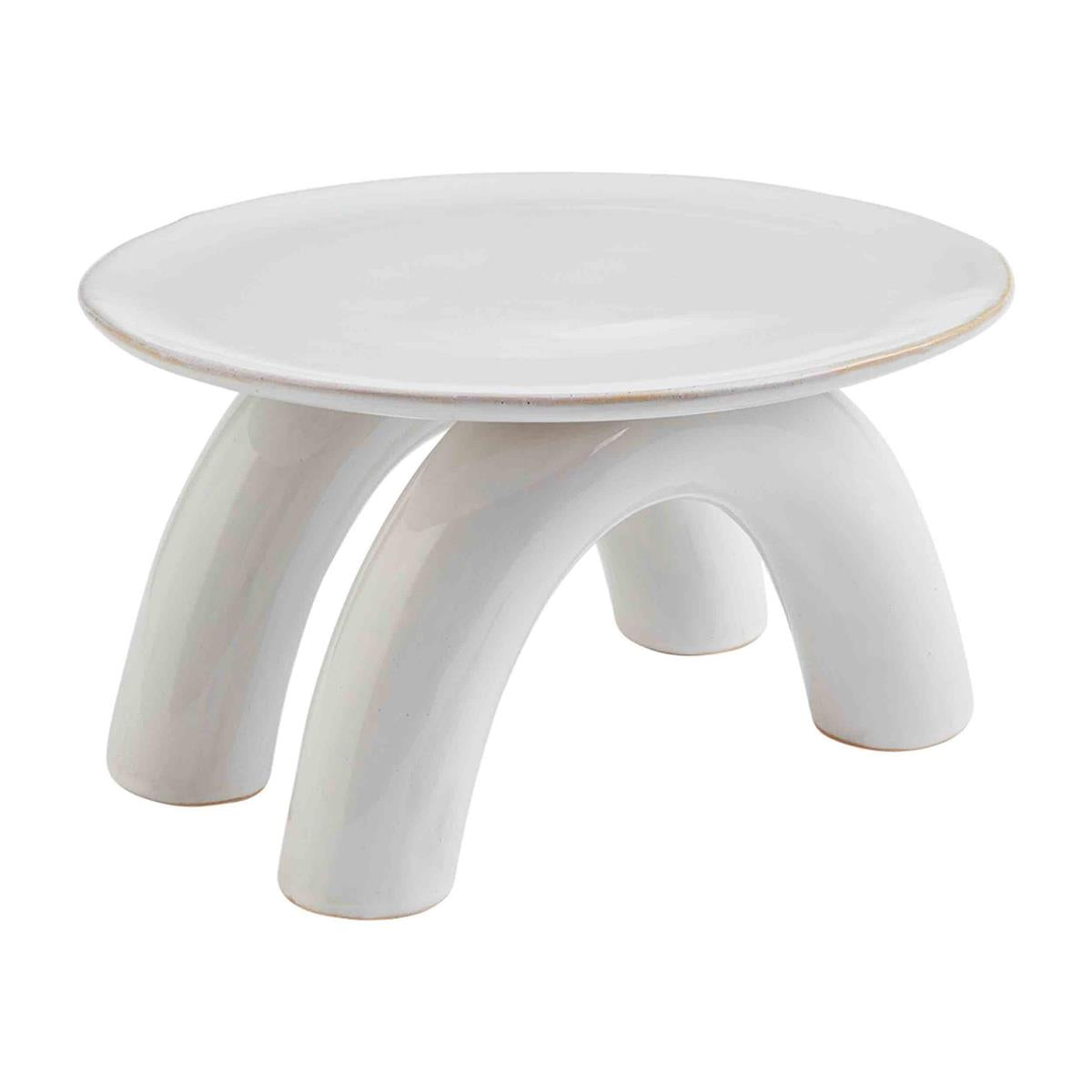 Modern White Glazed Pedestal