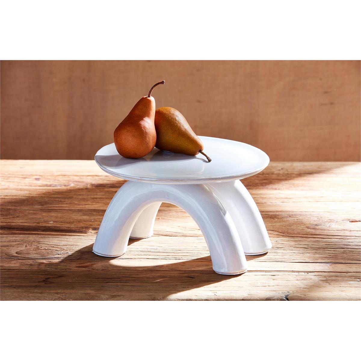 Modern White Glazed Pedestal