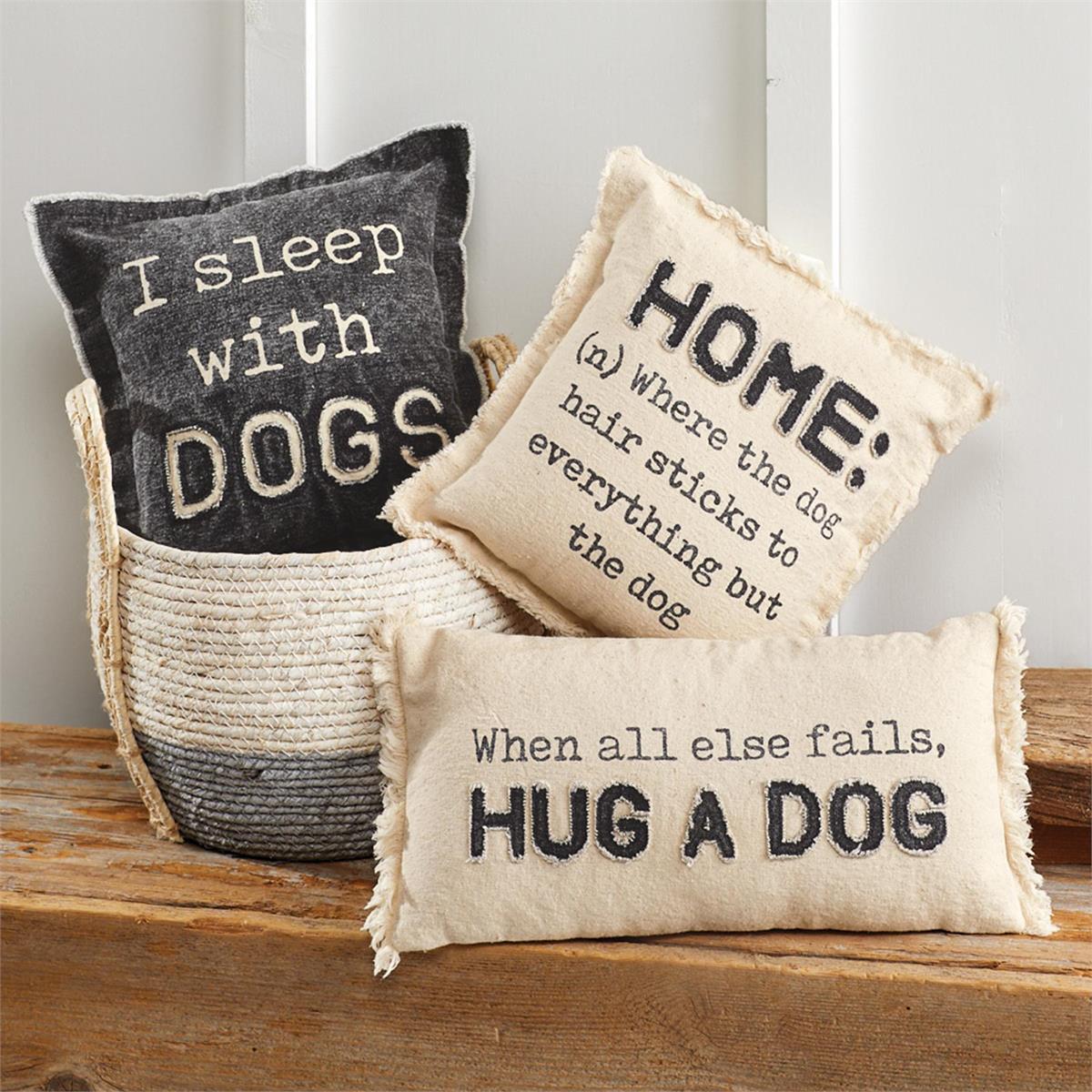 Washed Canvas Dog Pillow
