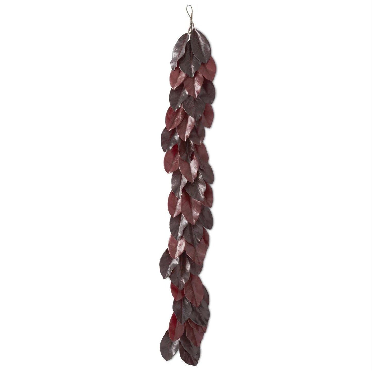 72 Inch Burgundy Magnolia Garland