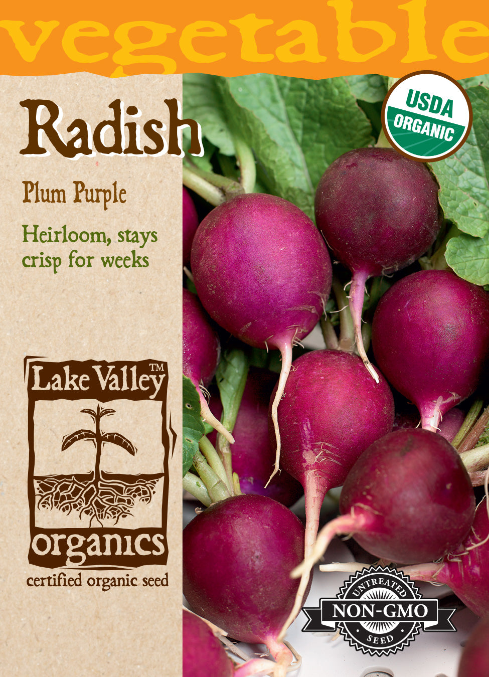 Organic Radish Plum Purple Seeds