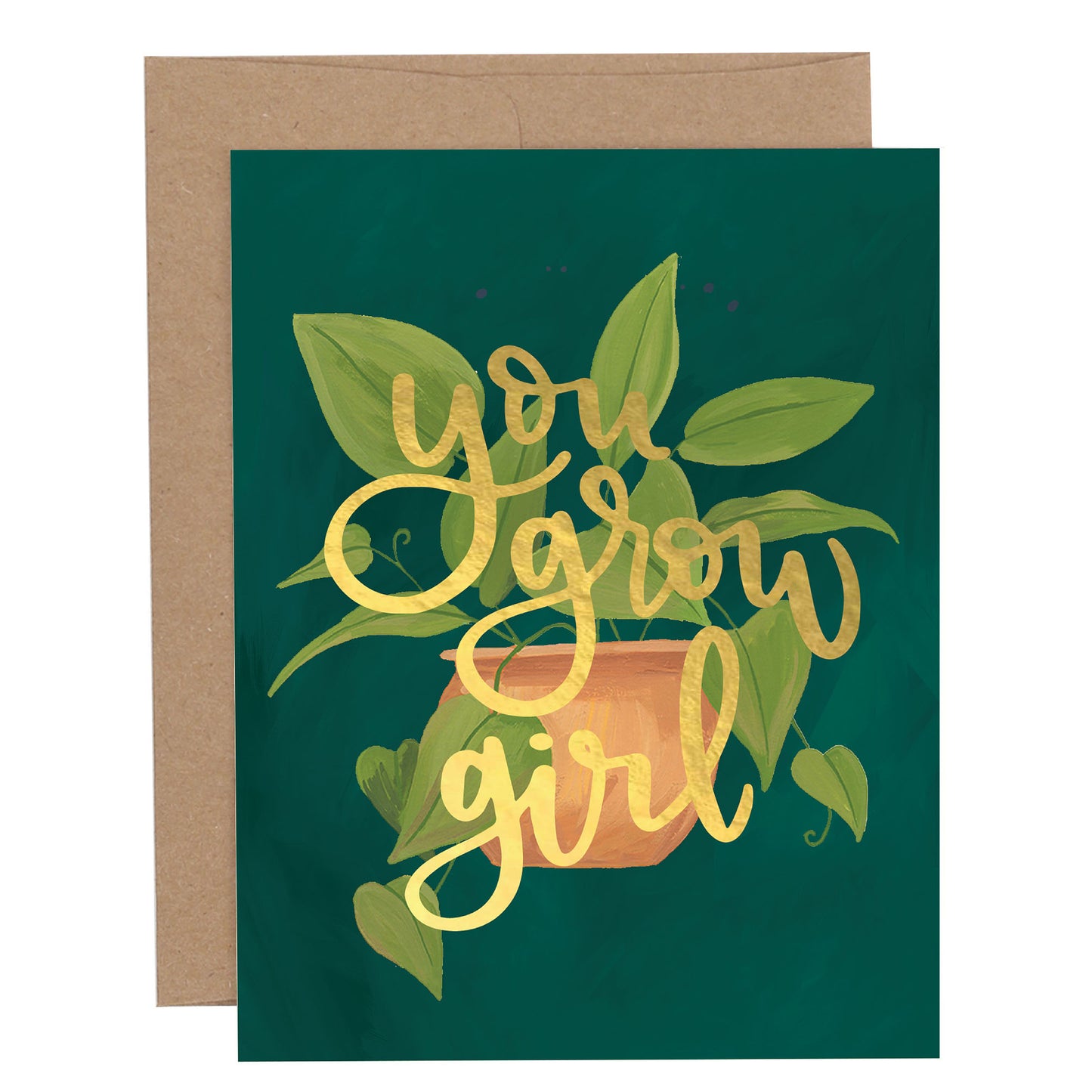 You Grow Girl Greeting Card