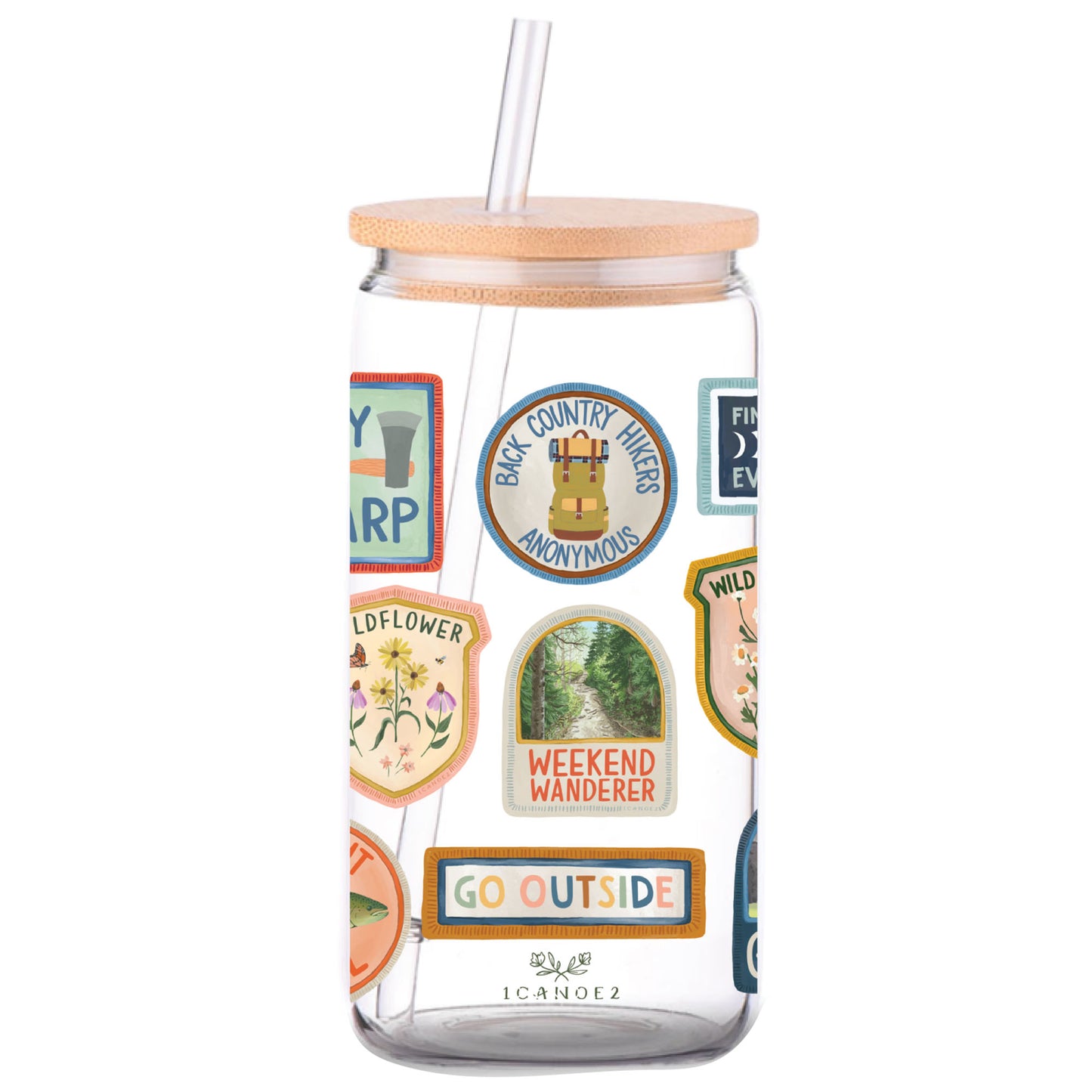 The Great Outdoors Glass Can