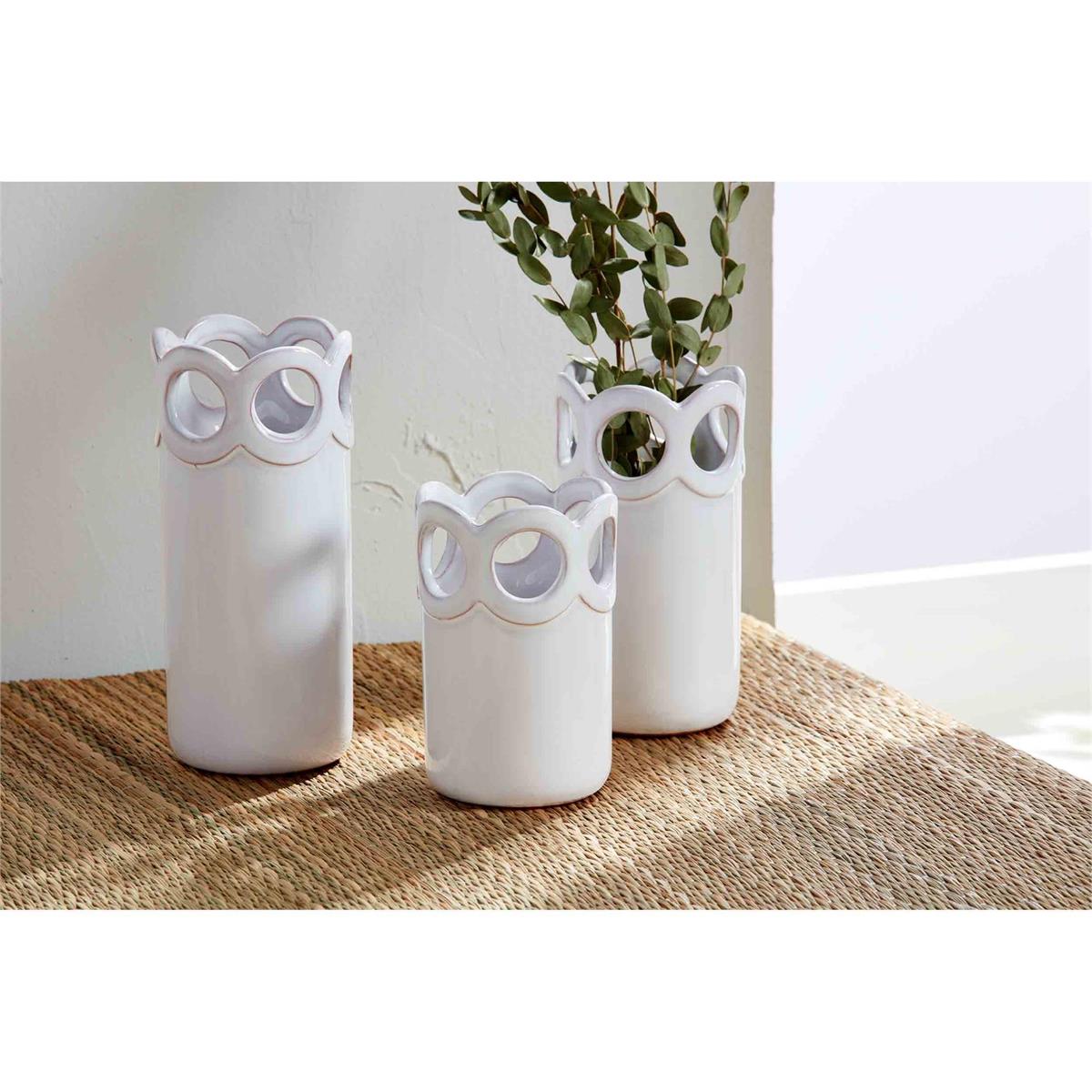 Scalloped Bud Vase